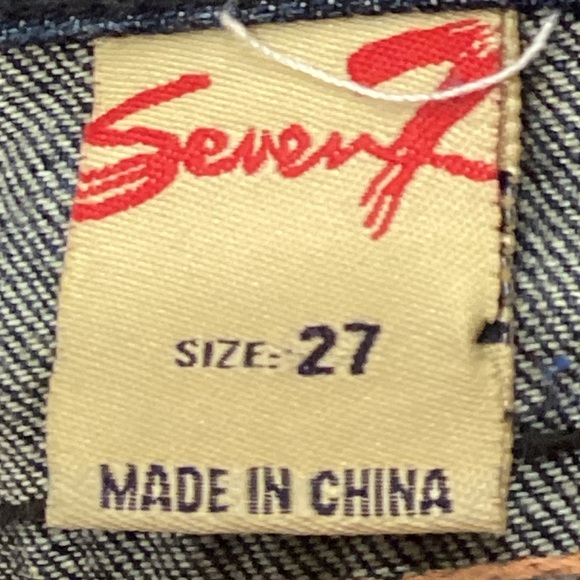 7 for all mankind Straight leg Medium wash Denim, Size 27 - Picture 12 of 16